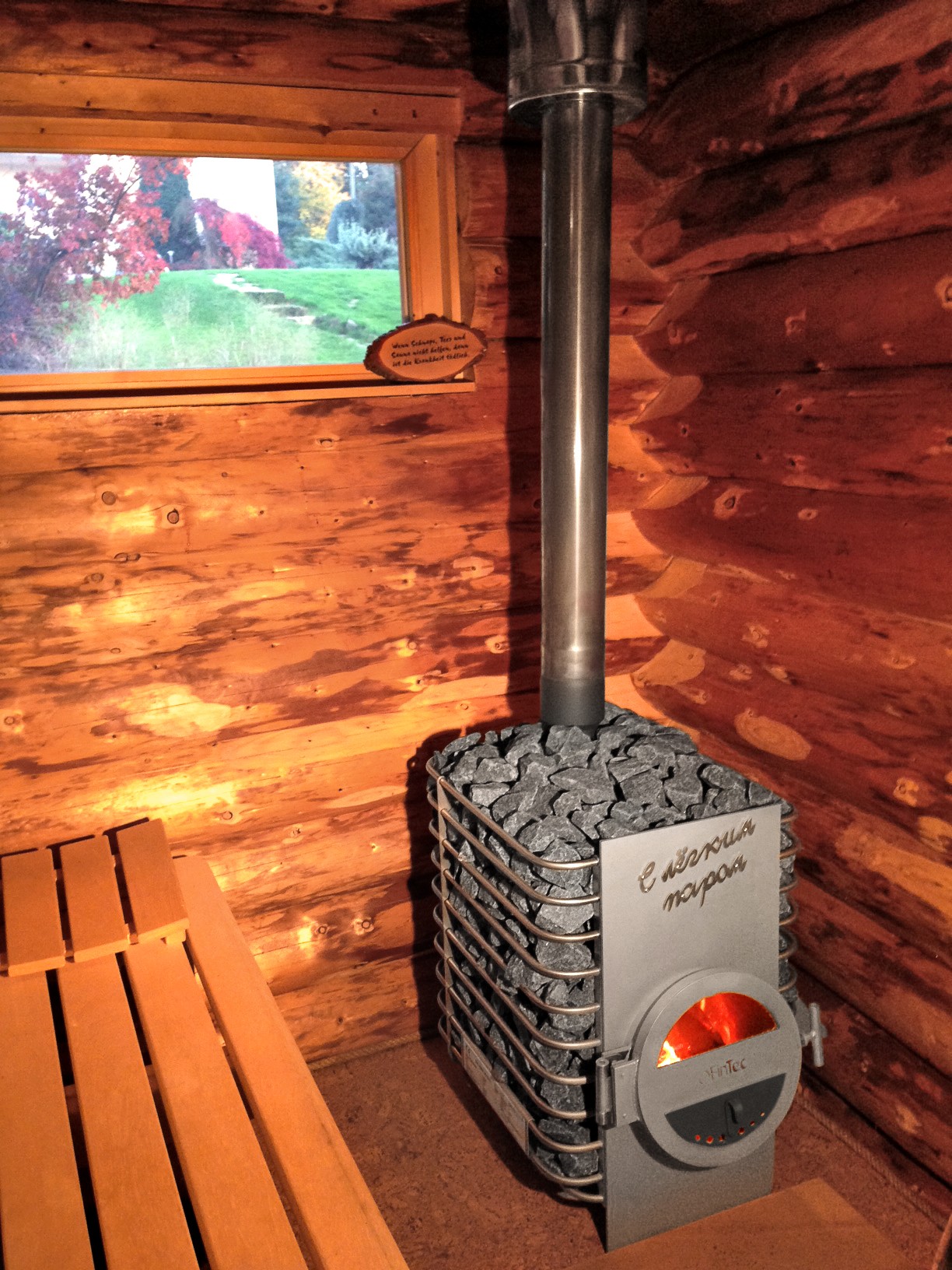 Geprüfter HolzSaunaofen Premium SaunaSteine.de