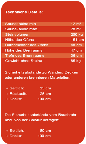 Der wohl schönste und beste Holz-Sauna-Ofen auf dem Sauna-Markt. Edle Materialien machen diesen Saunaofen zu einem echten Schmuckstück in Ihrer Sauna. Bester Holz-Sauna-Ofen.