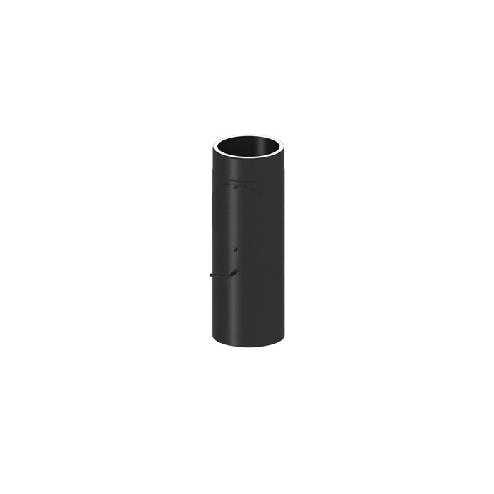 Iso. Rauchrohr Längenelement 500 mm mit Drosselklappe und Tür (verschiedene Durchmesser) main product photo