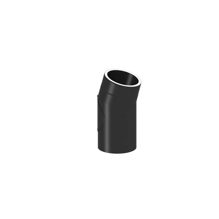 Iso. Rauchrohr (DN 130) Winkel 15° mit Tür main product photo