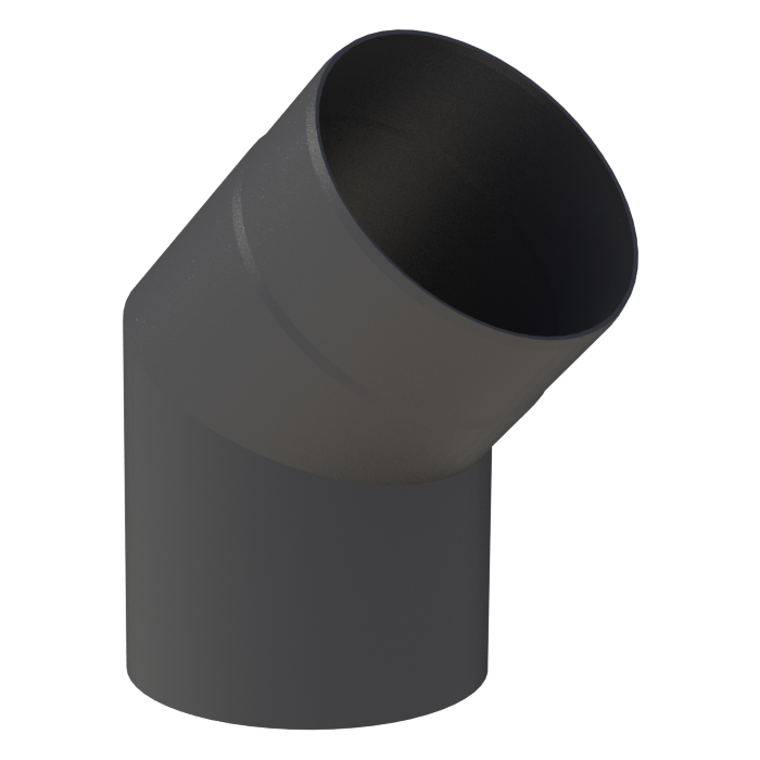 Rauchrohr Winkel 45° ohneTür (verschiedene Durchmesser) main product photo
