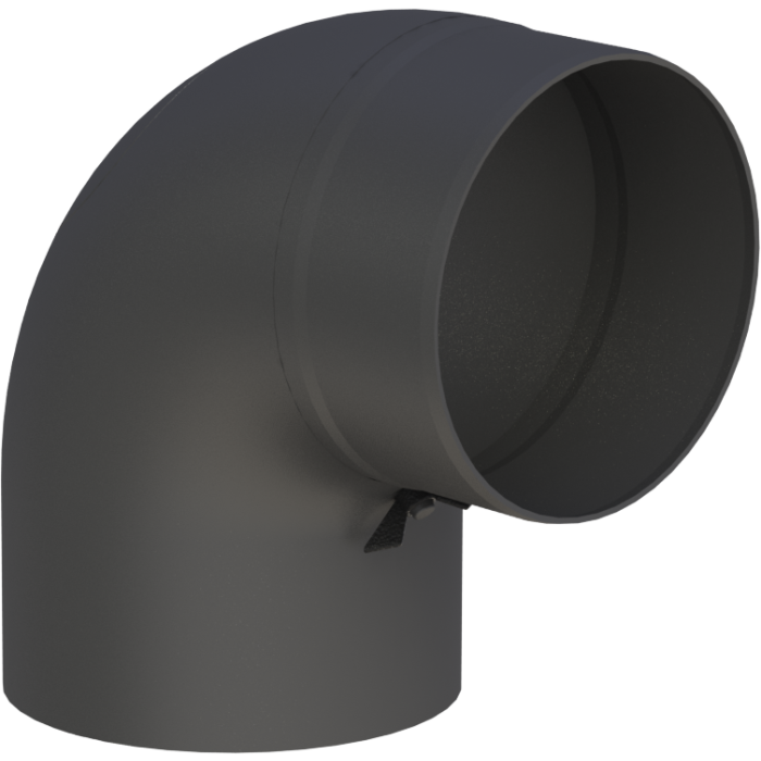 Rauchrohr Vollformbogen 90° mit Tür (verschiedene Durchmesser) main product photo