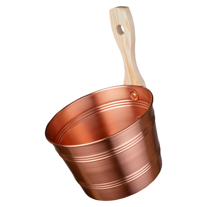 4 L Finnischer Saunakübel aus Kupfer main product photo