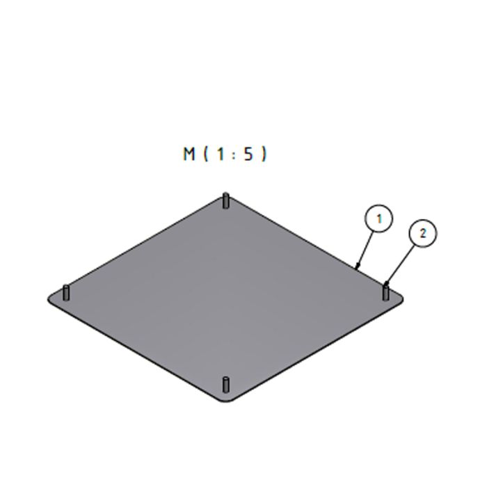 Strahlblech Edelstahl (quadrat) main product photo