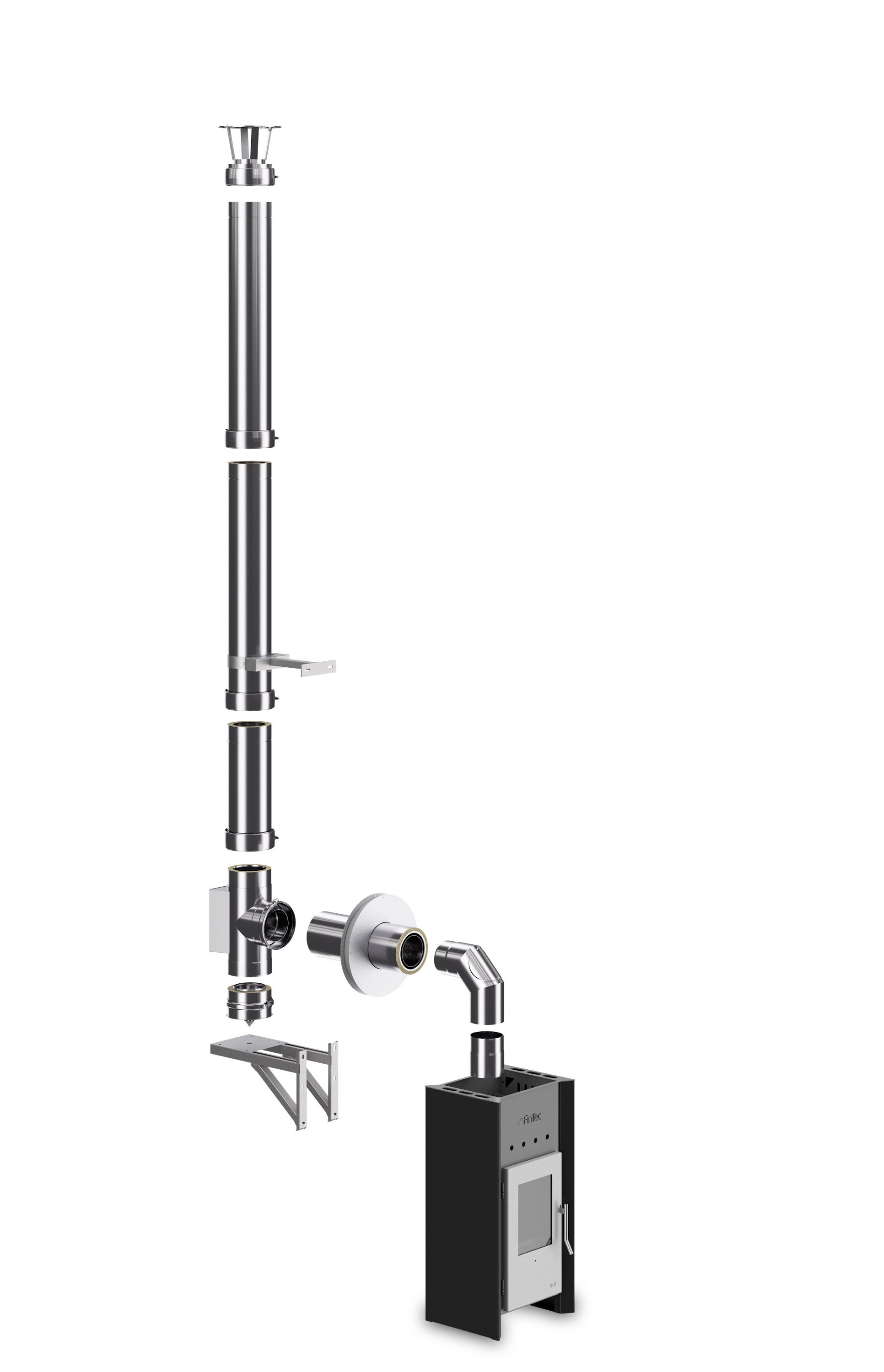 FinTec CHIMNEY - das Kaminsystem für Ihre Fasssauna