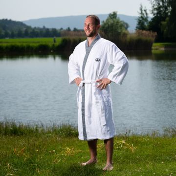 Sauna Kimono Black & White