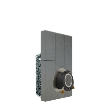 Holz-Saunaofen mit Außenbefeuerung IKI Wall