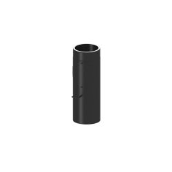 Iso. Rauchrohr (DN 150) Längenelement mit Drosselklappe 500 mm