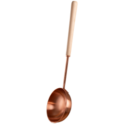 Finnische Löylykelle (Aufgusskelle, Saunakelle) aus Kupfer 53 cm