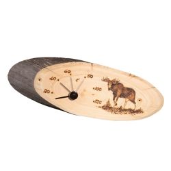 Sauna Thermometer aus Kelo-Holz Elch
